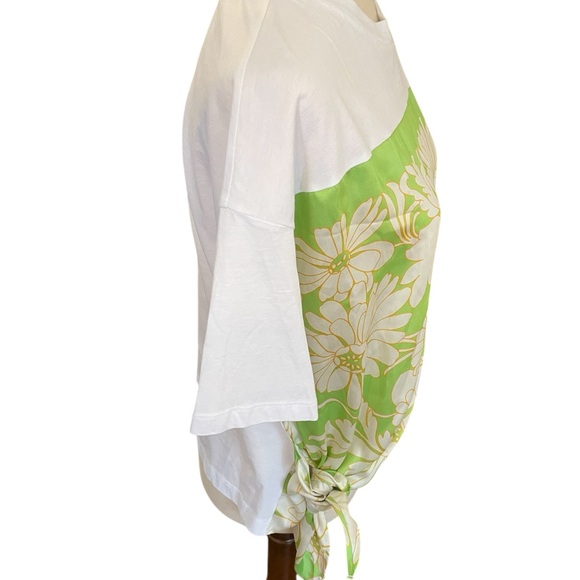 SANDRO Organic Cotton Scarf T-Shirt - Picture 6 of 16